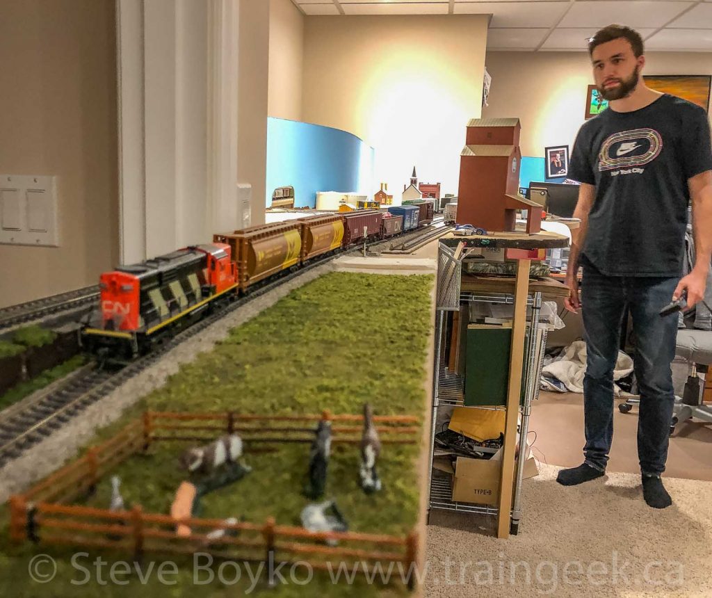 Caleb running CN 3665